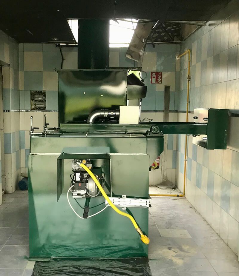 Sustitución de un horno de hormigón